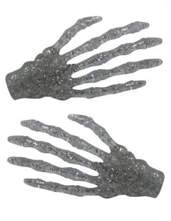2 Skelethanden Haarspelden