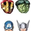 6 Kartonnen Mighty Avengers™ Maskers -Cosplay Kostuums Winkel 6 kartonnen mighty avengers maskers