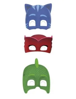 6 Kartonnen PJ Masks™ Maskers