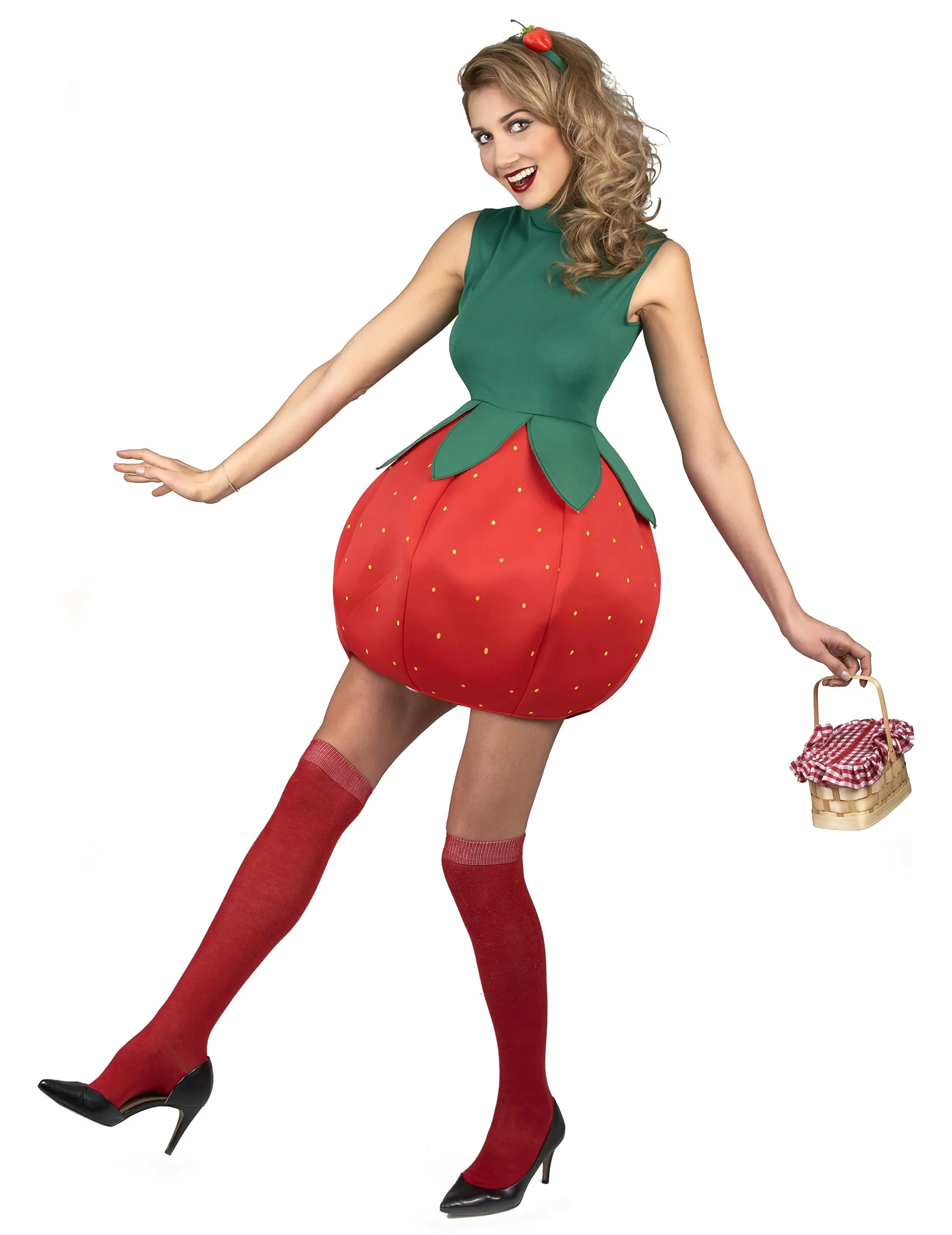 Aardbei Kostuum Voor Vrouwen 4 Aardbei Kostuum Voor Vrouwen - Afbeelding 2