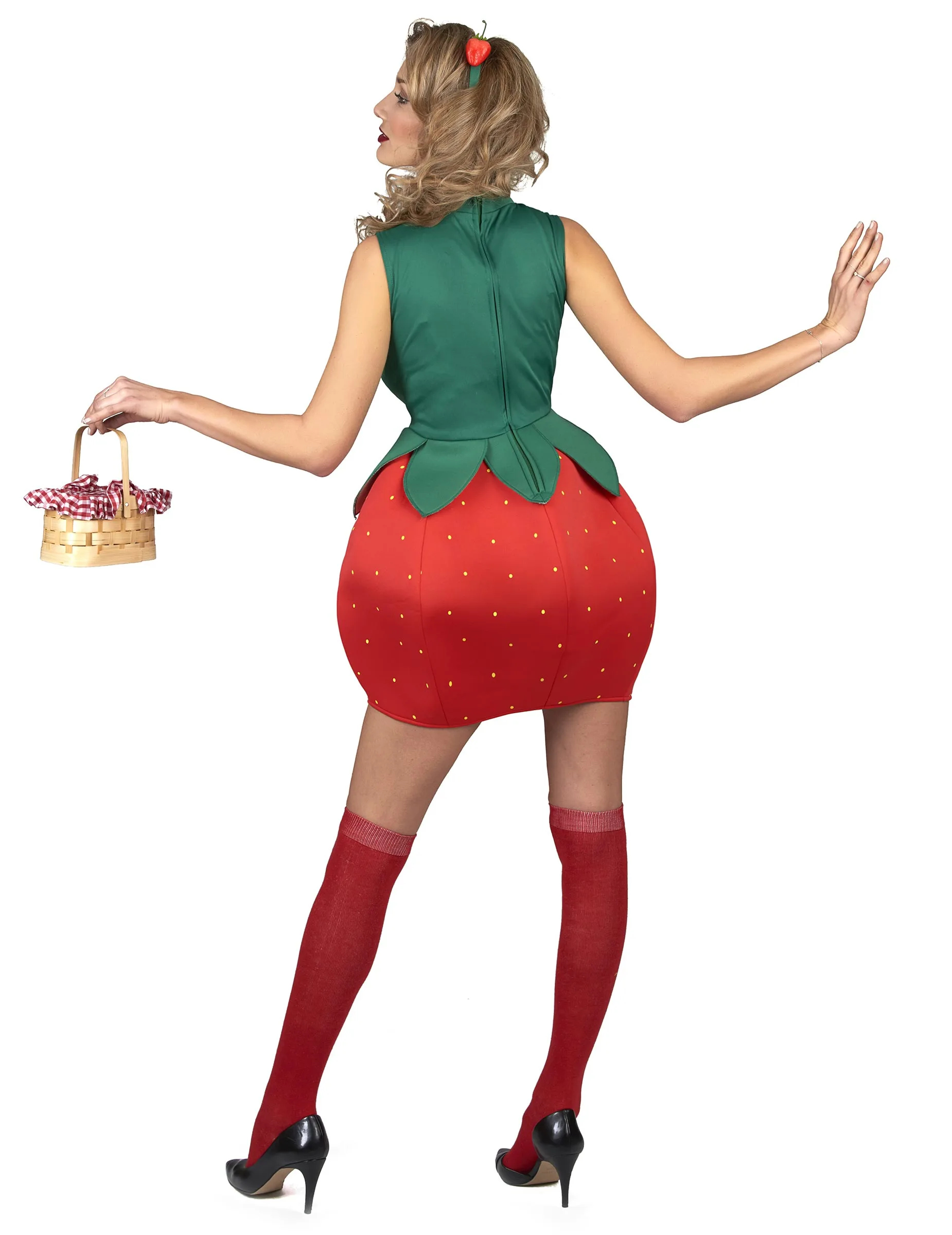 Aardbei Kostuum Voor Vrouwen 5 Aardbei Kostuum Voor Vrouwen - Afbeelding 3