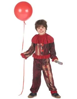 Angstaanjagend Clownkostuum Rood Jongen