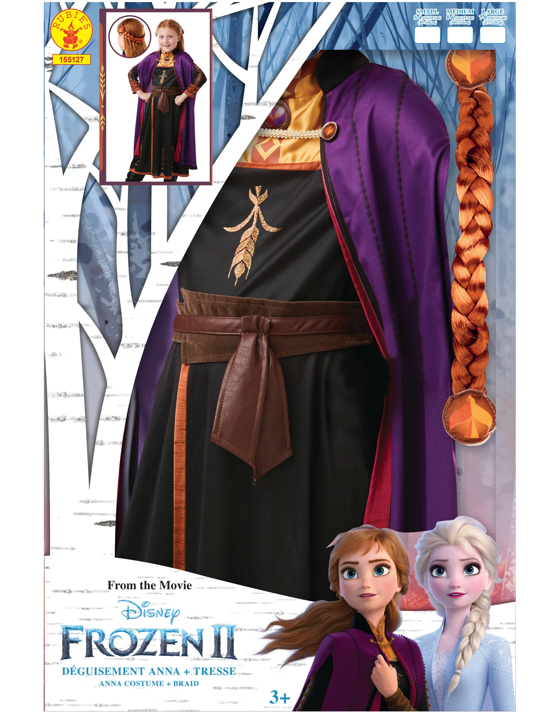 Anna Frozen 2™ Kostuum En Vlecht Pack Voor Meisjes 6 Anna Frozen 2™ Kostuum En Vlecht Pack Voor Meisjes - Afbeelding 4