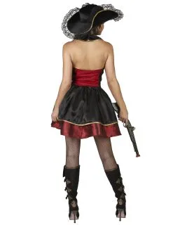 Barok Rood En Goudkleurig Piraten Kostuum Voor Vrouwen -Cosplay Kostuums Winkel barok piraten kostuum voor vrouwen 3