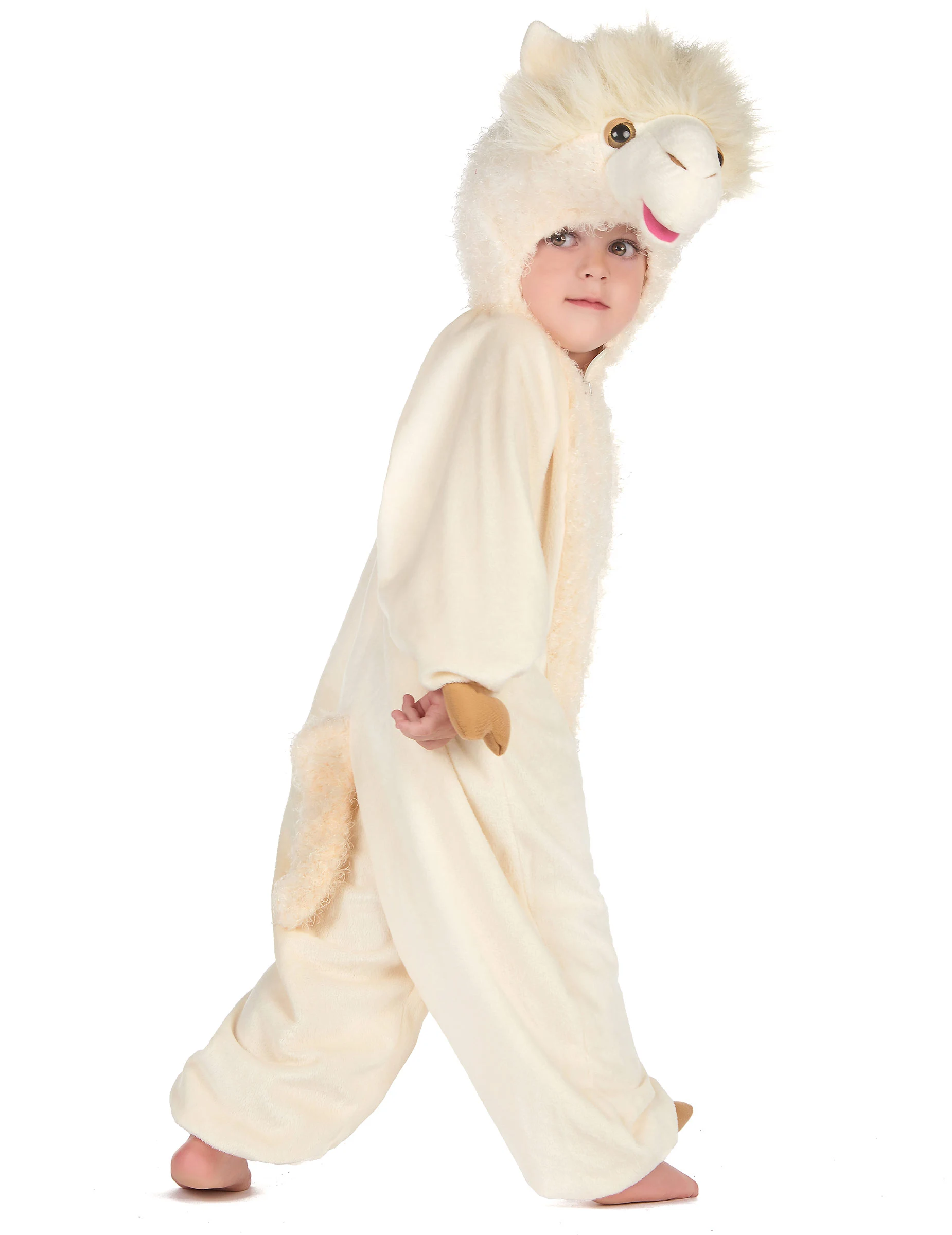 Beige Lama Kostuum Voor Kinderen 5 Beige Lama Kostuum Voor Kinderen - Afbeelding 3