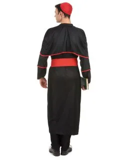 Zwarte En Rode Bisschop Kostuum Voor Heren -Cosplay Kostuums Winkel bisschop kostuum voor mannen 3