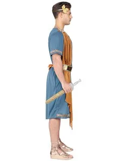 Blauw En Oranje Romeinse Keizer Kostuum Voor Volwassenen -Cosplay Kostuums Winkel blauw en oranje romeinse keizer kostuum voor volwassenen 3