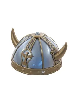 Blauw Met Gouden Vikingshelm Kinderen