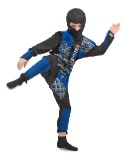 Blauw Ninja Kostuum Voor Jongens