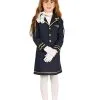 Blauw Stewardess Kostuum Voor Kinderen