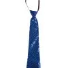 Blauwe Carnaval Stropdas Met Lovertjes Voor Volwassenen -Cosplay Kostuums Winkel blauwe carnaval stropdas met lovertjes voor volwassenen