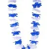 Blauwe En Witte Supporter Hawaii Ketting Voor Volwassenen