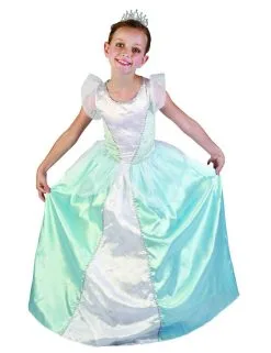 Blauwe Prinsessen Kostuum Voor Meisjes