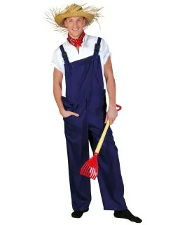 Blauwe Tuinbroek Voor Volwassenen