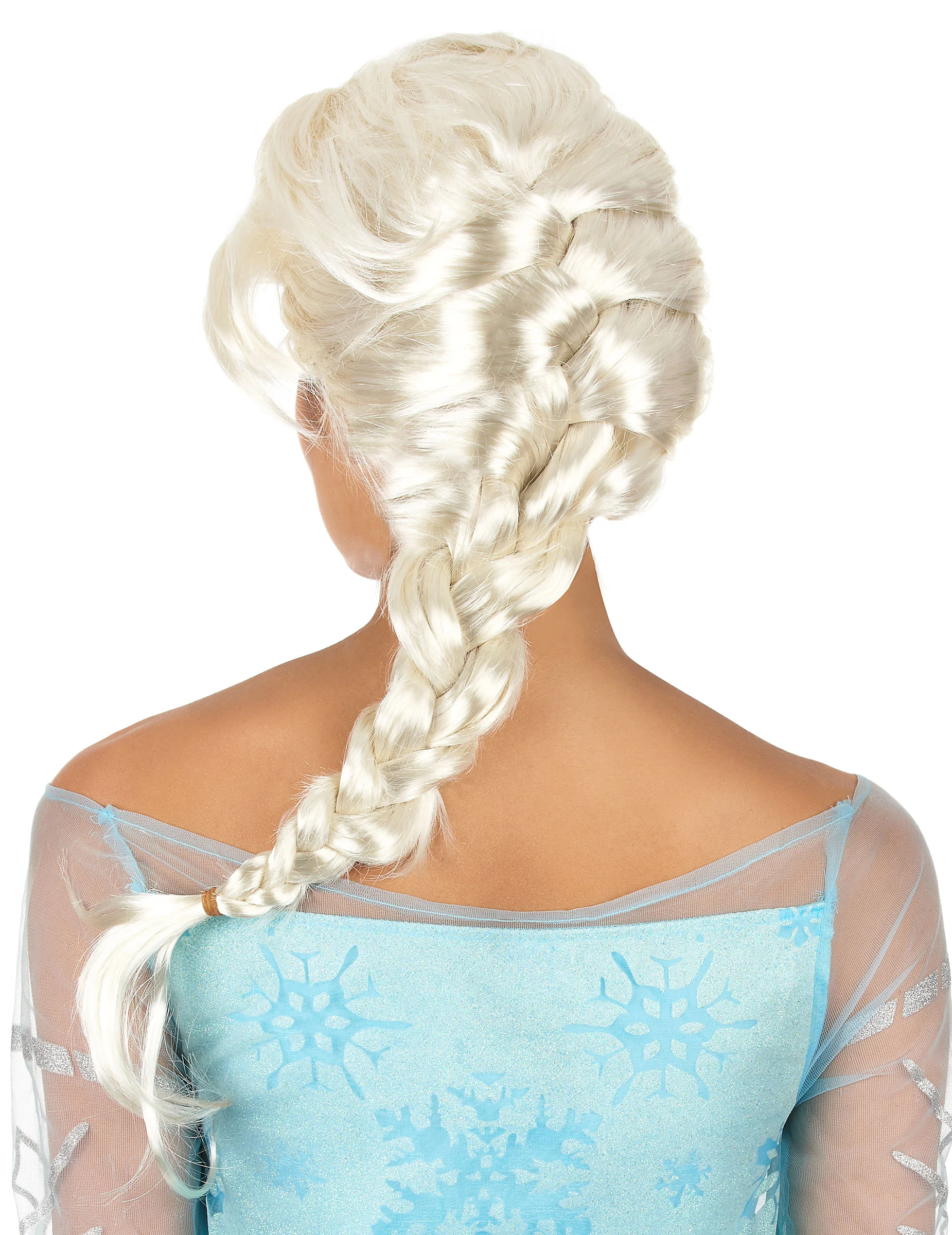 Blonde Dames Pruik Met Vlecht 4 Blonde Dames Pruik Met Vlecht - Afbeelding 2