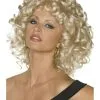 Blonde Gekrulde Grease™ Pruik Voor Vrouwen -Cosplay Kostuums Winkel blonde gekrulde grease pruik voor vrouwen