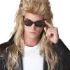 Blonde Jaren 80 Mullet Pruik -Cosplay Kostuums Winkel blonde jaren 80 mullet pruik