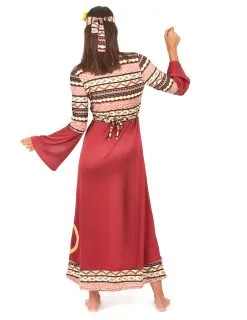 Bordeaux Rood Hippie Kostuum Voor Vrouwen -Cosplay Kostuums Winkel bordeaux rood hippie kostuum voor vrouwen 3