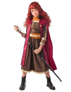 Bordeaux Rood Prinses Strijder Kostuum Voor Meisjes