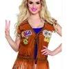 Bruin Hippie Gilet Voor Vrouwen -Cosplay Kostuums Winkel bruin hippie gilet voor vrouwen