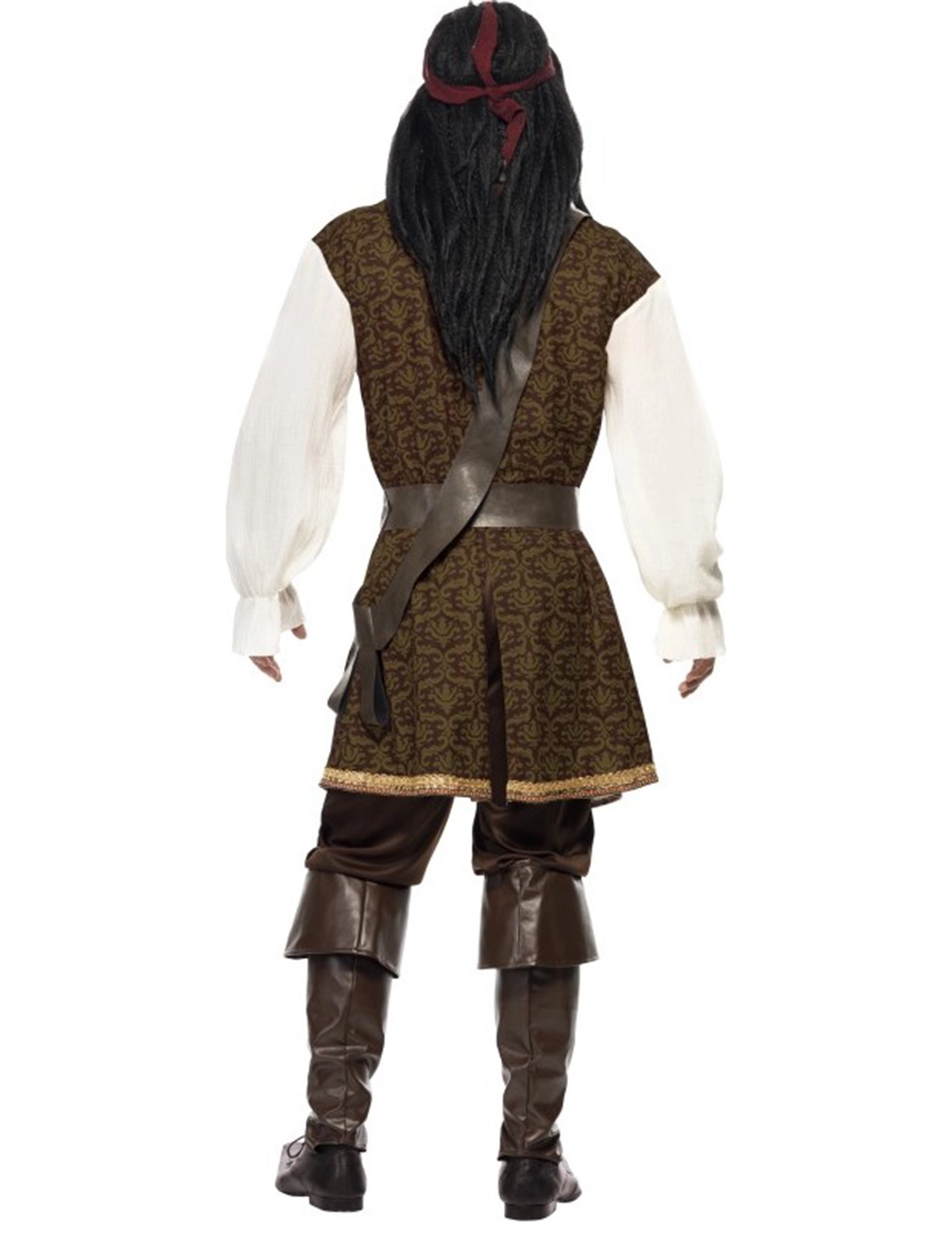 Bruin Piraten Kostuum Voor Mannen 5 Bruin Piraten Kostuum Voor Mannen - Afbeelding 3