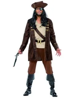 Bruin Zeerover Piratenkostuum Voor Mannen