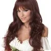 Bruine Krul Pruik Met Pony Voor Vrouwen 1 Bruine Krul Pruik Met Pony Voor Vrouwen -Cosplay Kostuums Winkel bruine krul pruik met pony voor vrouwen