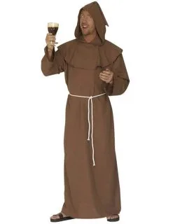 Bruine Monnik Kostuum Voor Mannen