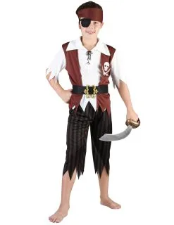 Bruine Piraten Outfit Voor Jongens