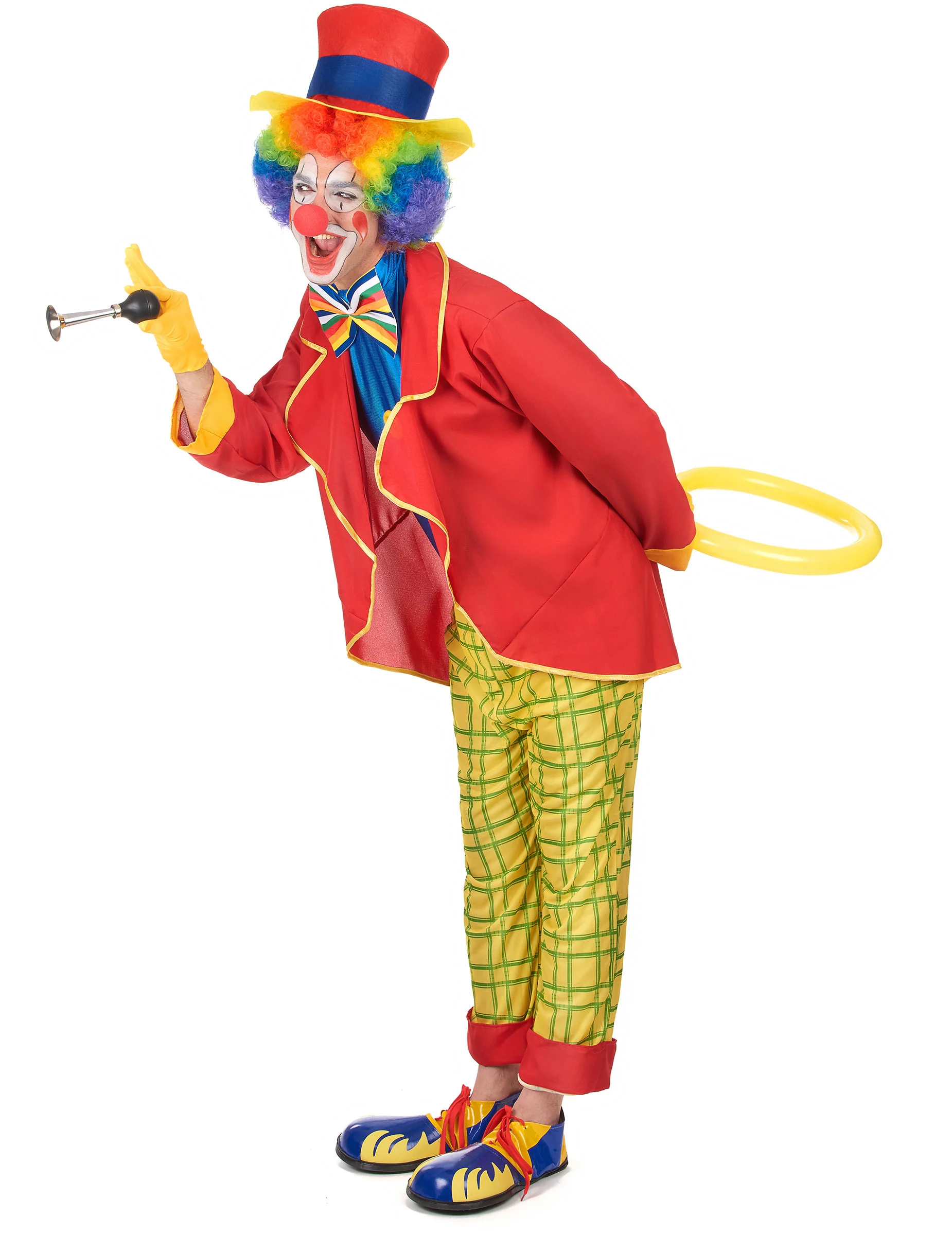 Gek Clown Kostuum Voor Heren 4 Gek Clown Kostuum Voor Heren - Afbeelding 2
