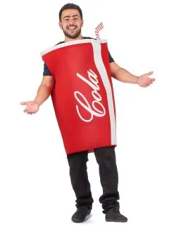 Cola Beker Kostuum Voor Volwassenen
