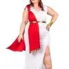Romeinse Godin Kostuum Met Sleep Voor Dames - Plus Size -Cosplay Kostuums Winkel deguisement grande taille deesse romaine a drape femme 323926 1