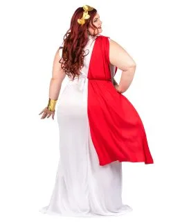 Romeinse Godin Kostuum Met Sleep Voor Dames - Plus Size -Cosplay Kostuums Winkel deguisement grande taille deesse romaine a drape femme 323926 4