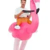 Volwassenkostuum Roze Flamingo -Cosplay Kostuums Winkel deguisement gros flamant rose afulte 333737