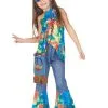 Kleurrijk Hippie Kostuum Voor Meisjes 2 Kleurrijk Hippie Kostuum Voor Meisjes -Cosplay Kostuums Winkel deguisement hippie fille 222005 1