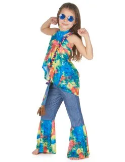 Kleurrijk Hippie Kostuum Voor Meisjes 19 Kleurrijk Hippie Kostuum Voor Meisjes -Cosplay Kostuums Winkel deguisement hippie fille 222005 6