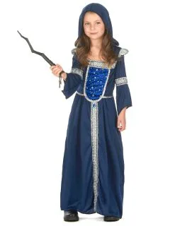 Tovenaarsvermomming In Donkerblauw Meisjes