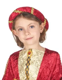 Rood Met Geel Middeleeuwse Kostuum Voor Meisjes 22 Rood Met Geel Middeleeuwse Kostuum Voor Meisjes -Cosplay Kostuums Winkel deguisement medievale reine fille 173923 10