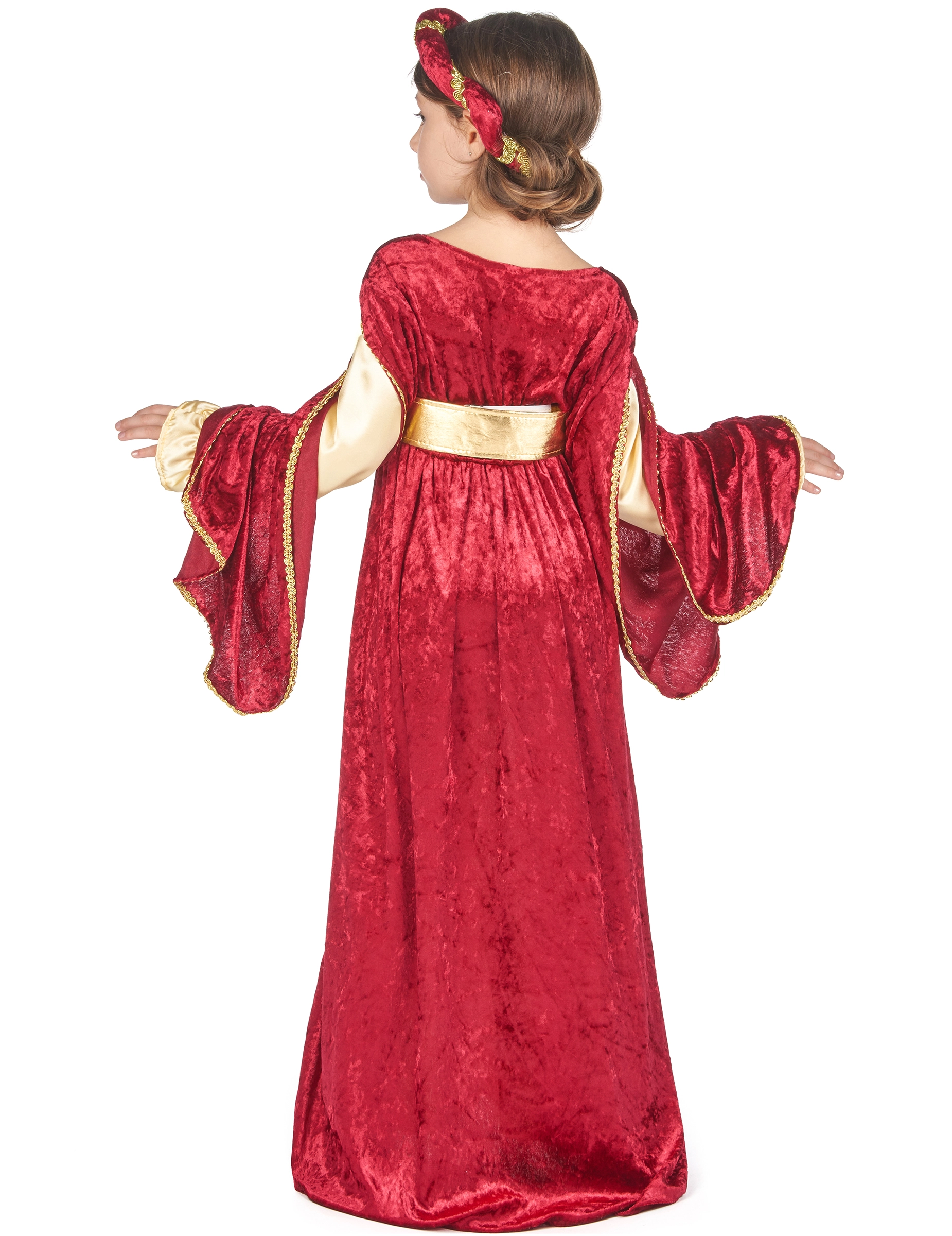 Rood Met Geel Middeleeuwse Kostuum Voor Meisjes 13 Rood Met Geel Middeleeuwse Kostuum Voor Meisjes - Afbeelding 11