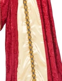 Rood Met Geel Middeleeuwse Kostuum Voor Meisjes 16 Rood Met Geel Middeleeuwse Kostuum Voor Meisjes -Cosplay Kostuums Winkel deguisement medievale reine fille 173923 4