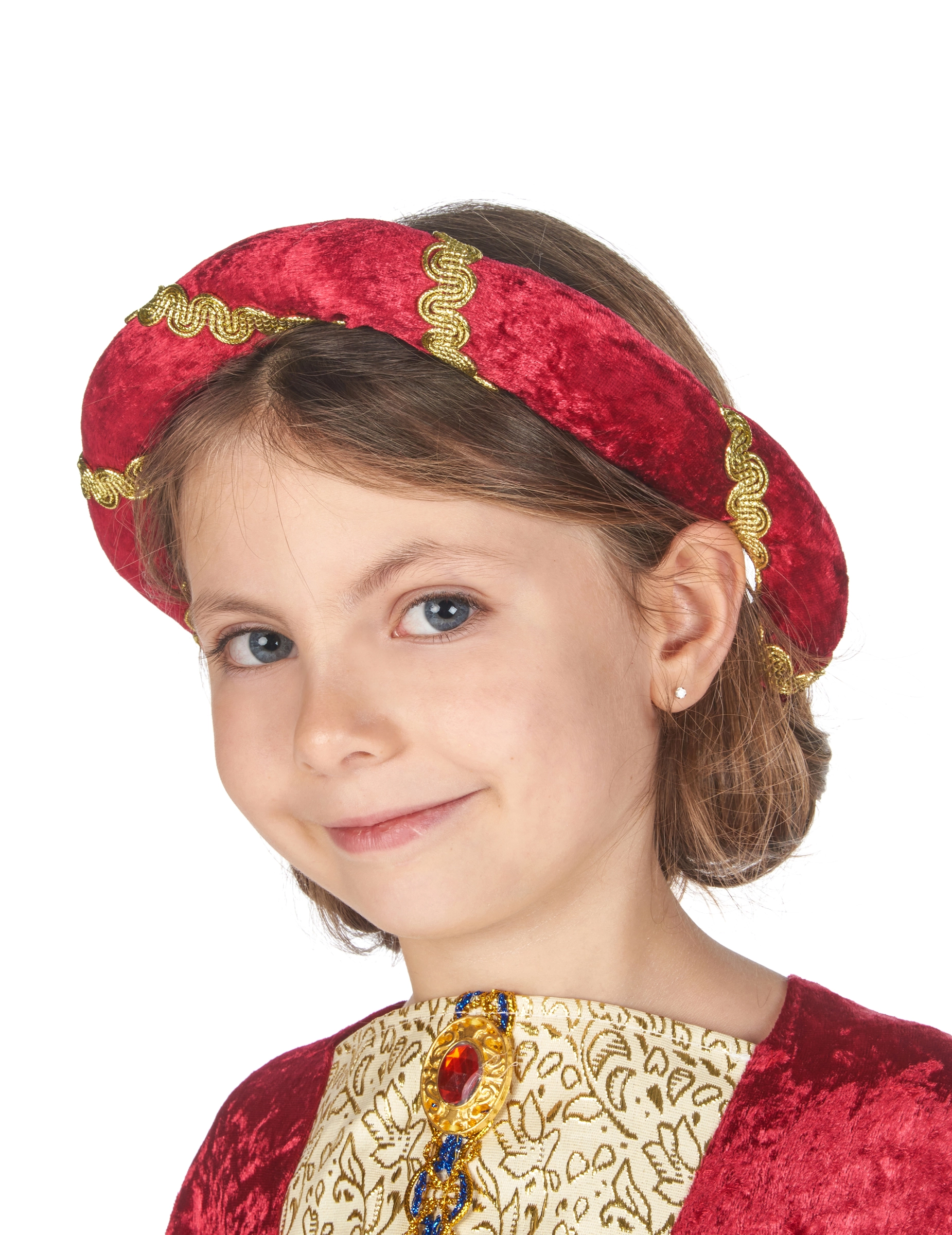 Rood Met Geel Middeleeuwse Kostuum Voor Meisjes 8 Rood Met Geel Middeleeuwse Kostuum Voor Meisjes - Afbeelding 6