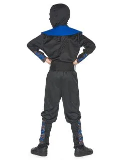 Blauw Ninja Pak Voor Jongens -Cosplay Kostuums Winkel deguisement ninja bleu et gris garcon 221950 10