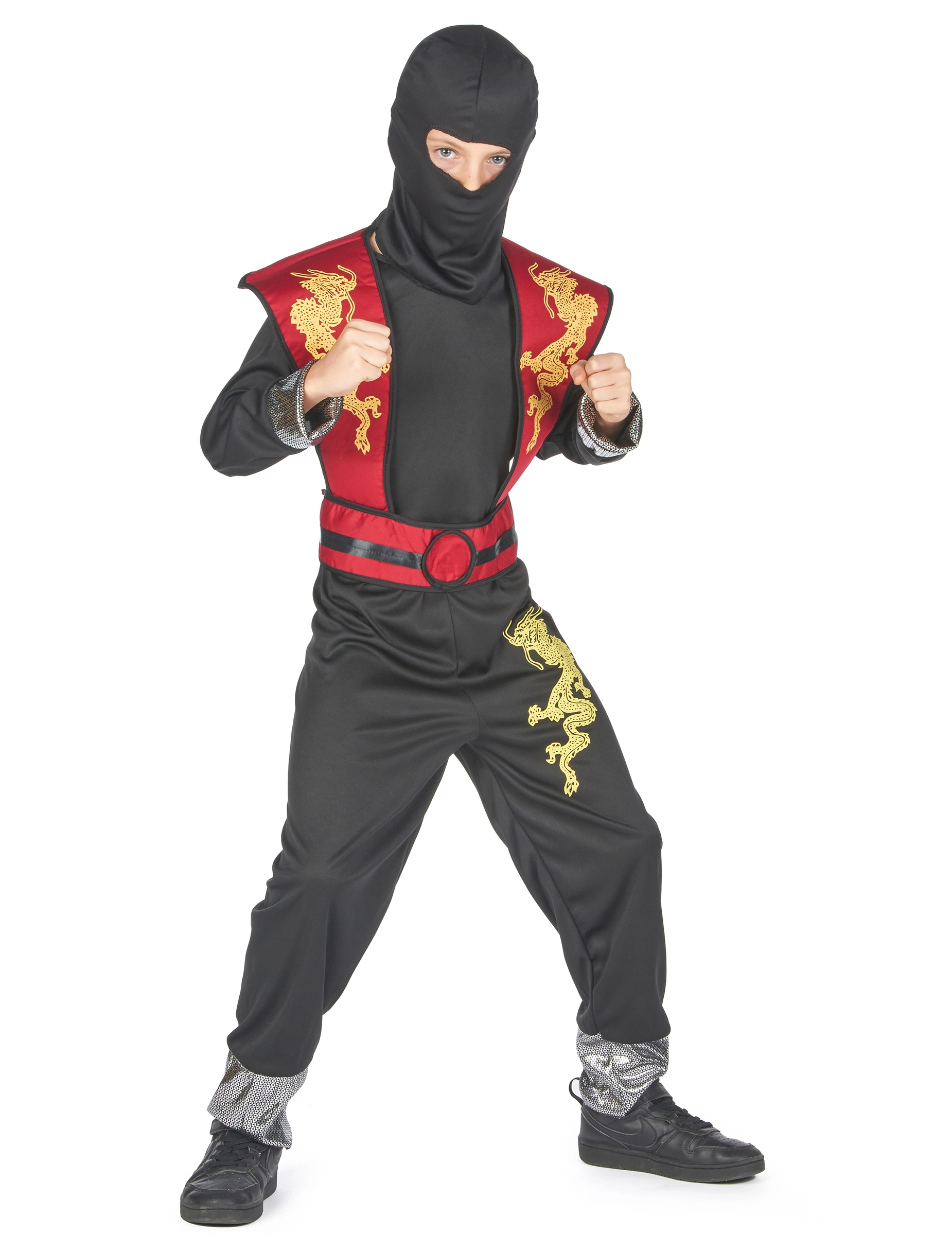 Gele En Rode Draak Ninja Outfit Voor Jongens 4 Gele En Rode Draak Ninja Outfit Voor Jongens - Afbeelding 2