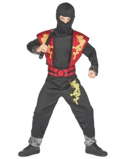 Gele En Rode Draak Ninja Outfit Voor Jongens 15 Gele En Rode Draak Ninja Outfit Voor Jongens -Cosplay Kostuums Winkel deguisement ninja dragon jaune garcon 221921 3