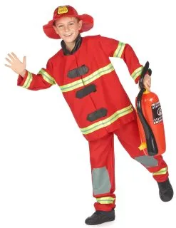 Rood Brandweerman Pak Voor Kinderen -Cosplay Kostuums Winkel deguisement pompier rouge enfant 171989 4