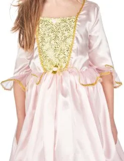 Roze Prinses Kostuum Met Goudkleurige Kroon Voor Meisjes -Cosplay Kostuums Winkel deguisement princesse avec diademe fille 172227 10