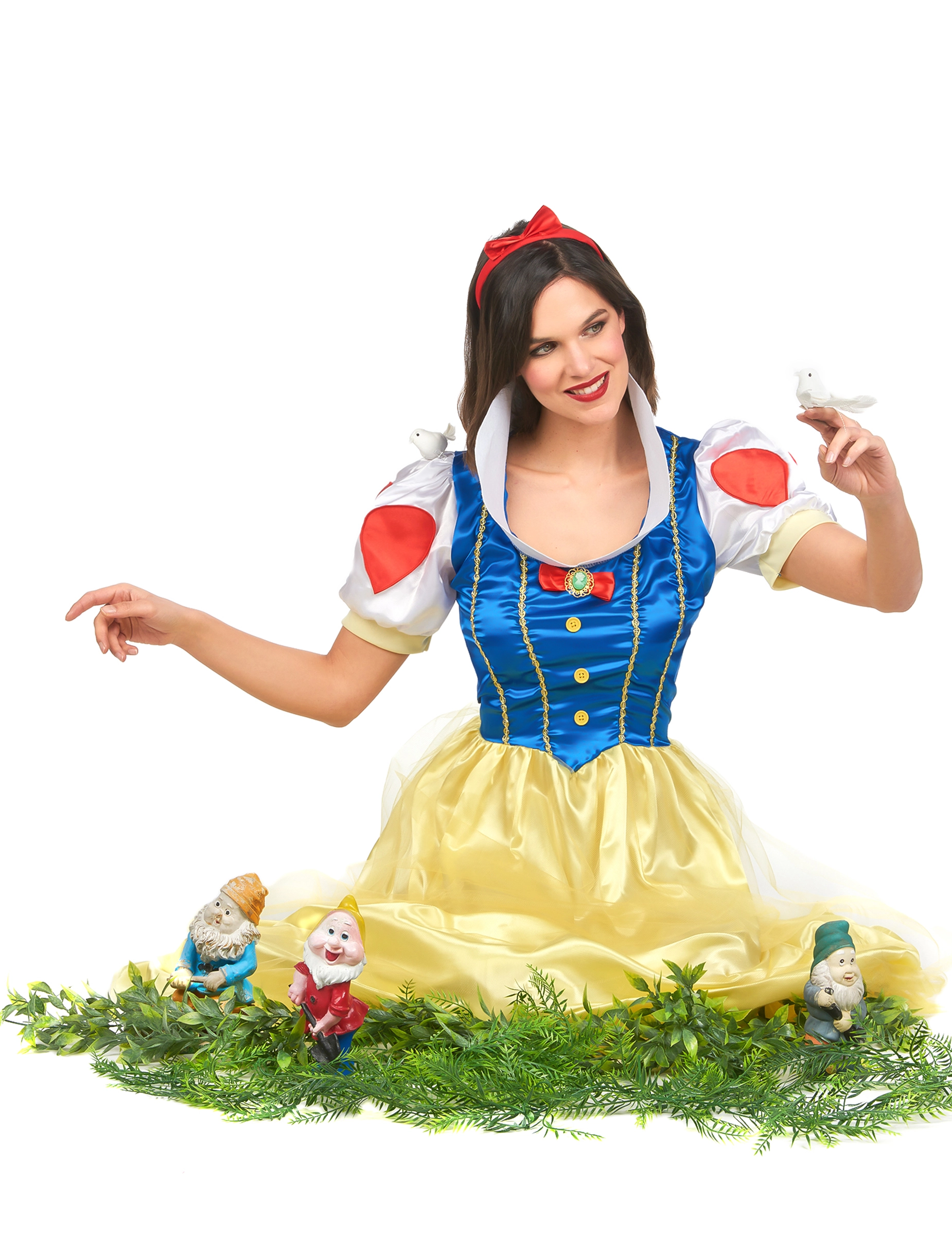 Sierlijk Sneeuwwitje Kostuum Voor Dames 7 Sierlijk Sneeuwwitje Kostuum Voor Dames - Afbeelding 5