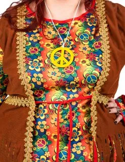 Lange Hippiejurk Met Franjes Voor Vrouwen -Cosplay Kostuums Winkel deguisement robe longue hippie a franges femme 236521 8