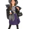 Vermomming Skelet Van Een Vleermuis In Zwart En Paars Meisjes 1 Vermomming Skelet Van Een Vleermuis In Zwart En Paars Meisjes -Cosplay Kostuums Winkel deguisement squelette de chauve souris noir et violet fille 339579 1