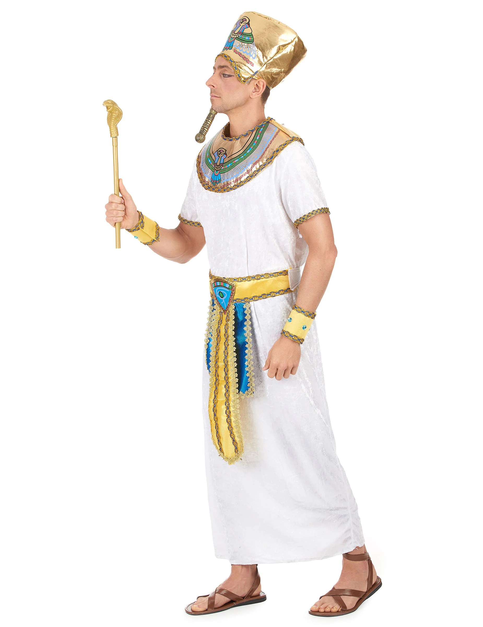 Egyptische Farao Kostuum Voor Heren 4 Egyptische Farao Kostuum Voor Heren - Afbeelding 2